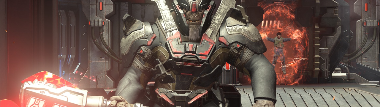 Halo Infinite screenshot of Escharum and Fernando Esparza