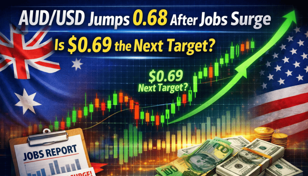 AUD/USD Jumps 0.68 After Jobs Surge – Is $0.69 the Next Target?