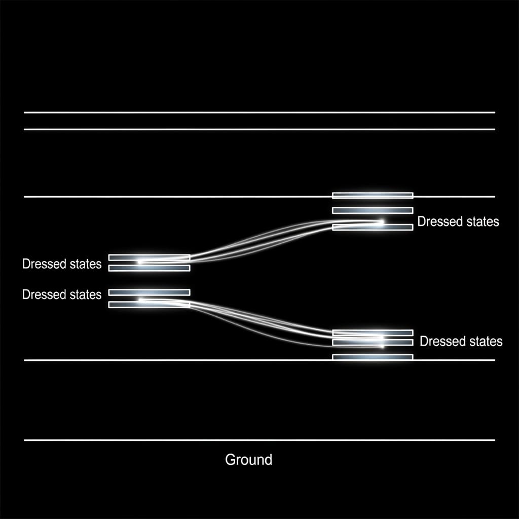 Secondary Autler-Townes Splitting Achieved Via Four-Level Quantum Frequency Mixing