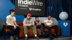Gregg Araki, Cooper Hoffman, Chase Sui Wonders and Mason Gooding at the IndieWire Studio Presented by Dropbox at Sundance on January 24, 2026 in Park City, Utah.
