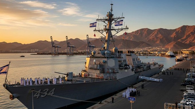 US Destroyer Docks in Eilat Amid Iran Tensions