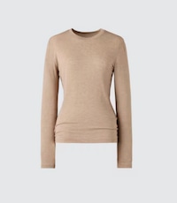 HEATTECH Extra Warm Cashmere Blend T-Shirt in 32 Beige