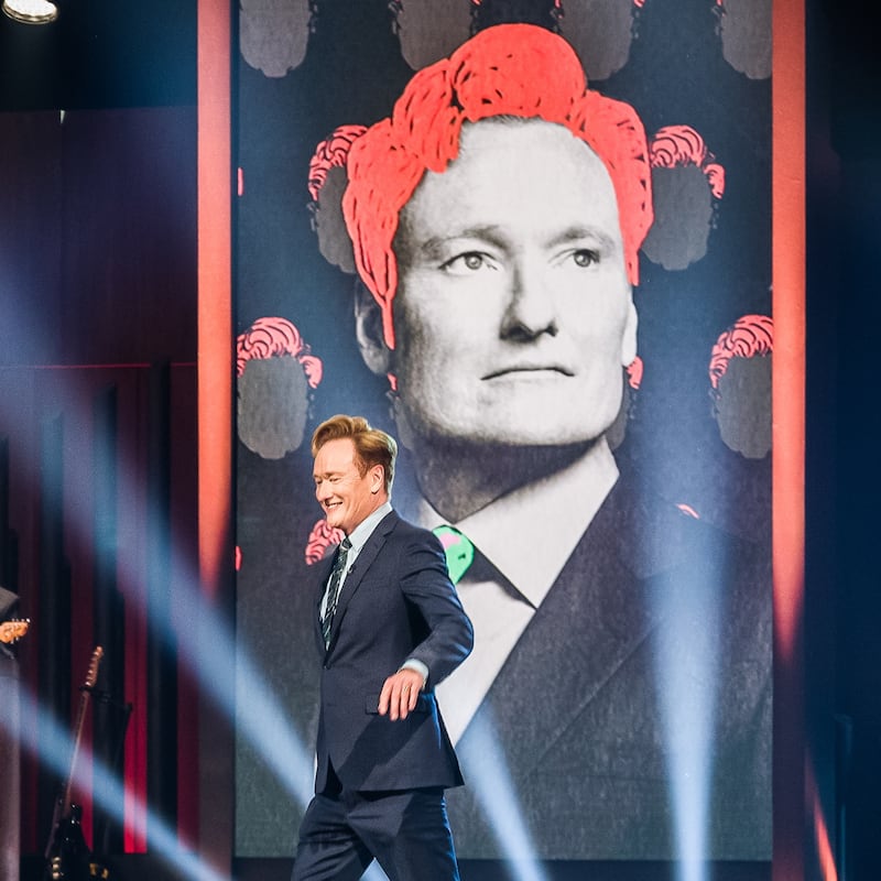 Conan O'Brien receives the Mark Twain Prize.
