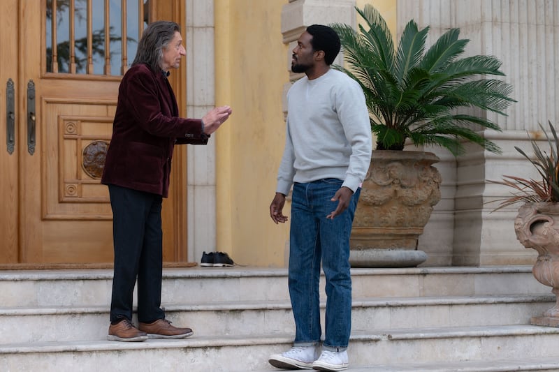 Wonder Man: Ben Kingsley as Trevor Slattery and Yahya Adbul-Mateen II as Simon Williams/Wonder Man. Photograph: Suzanne Tenner/Marvel/Disney+