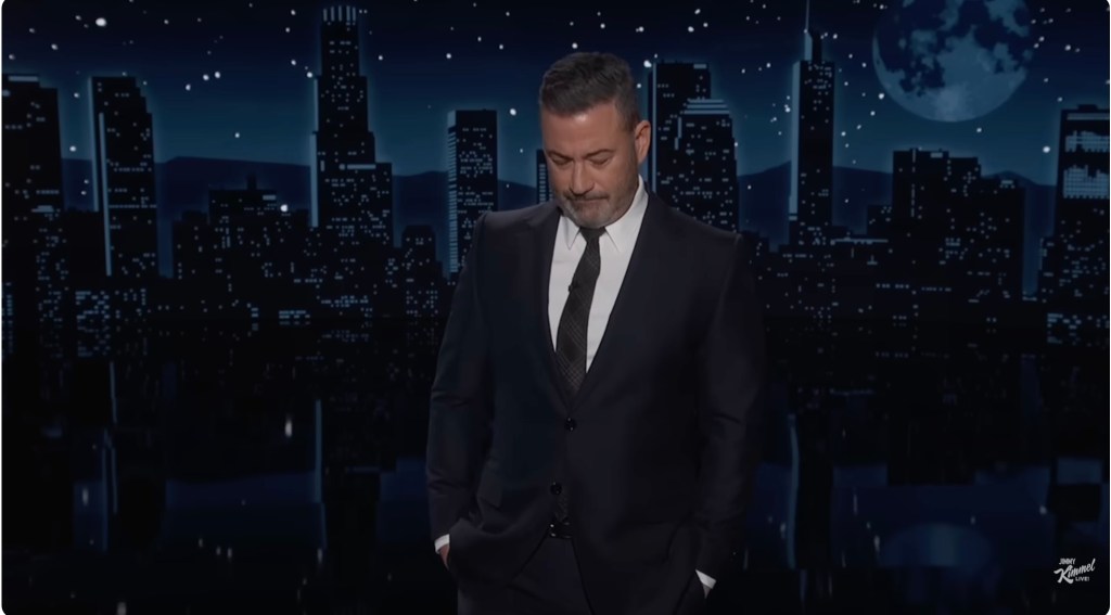 Jimmy Kimmel Chokes Up In Speech Following Alex Pretti's Killing