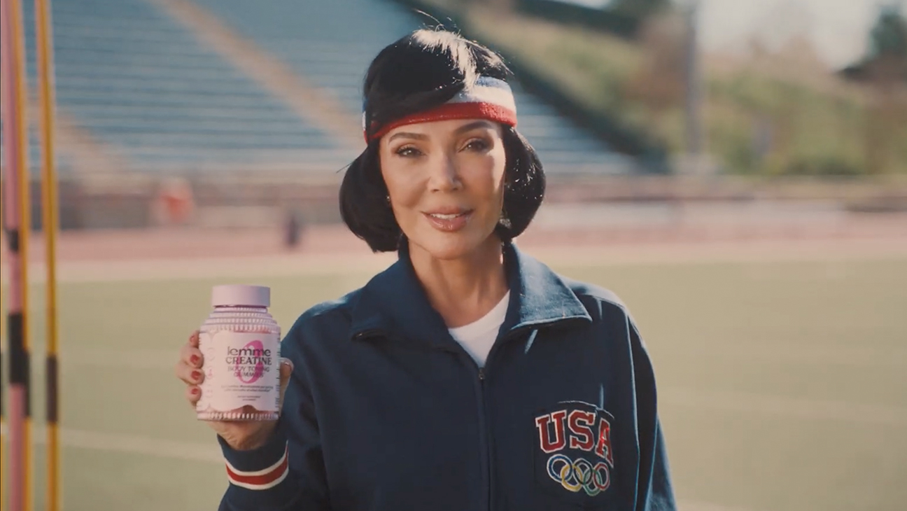 Kris Jenner in Lemme Creatine campaign video.