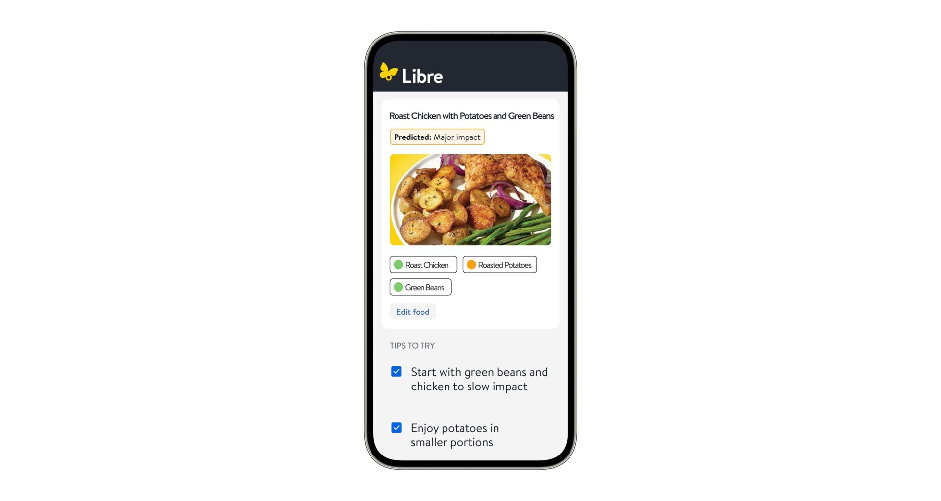 Abbott's new Libre Assist app feature tackles a top need for people living with diabetes: in-the-moment food decisions