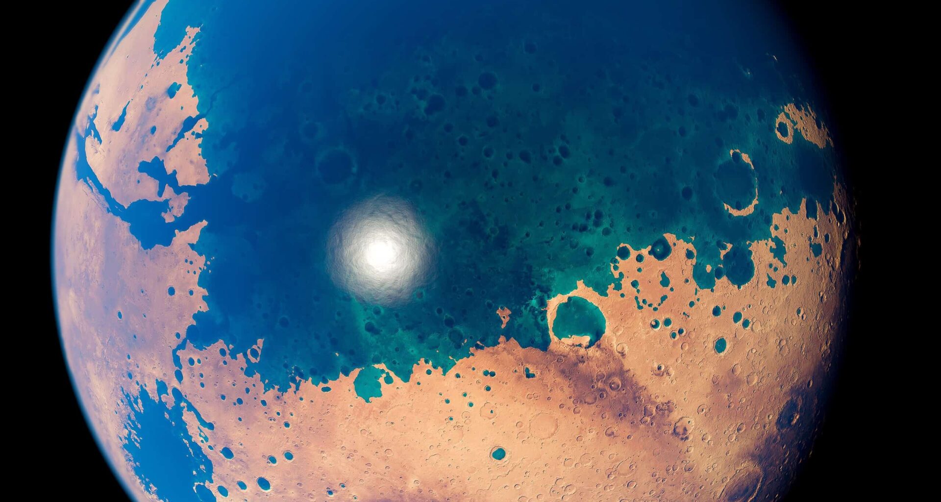 Deltas and Canyons on Mars Hint at Ocean That Covered Half the Planet