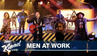Men At Work Perform Their 1981 Hit 'Who Can It Be Now' on 'Jimmy Kimmel Live'
