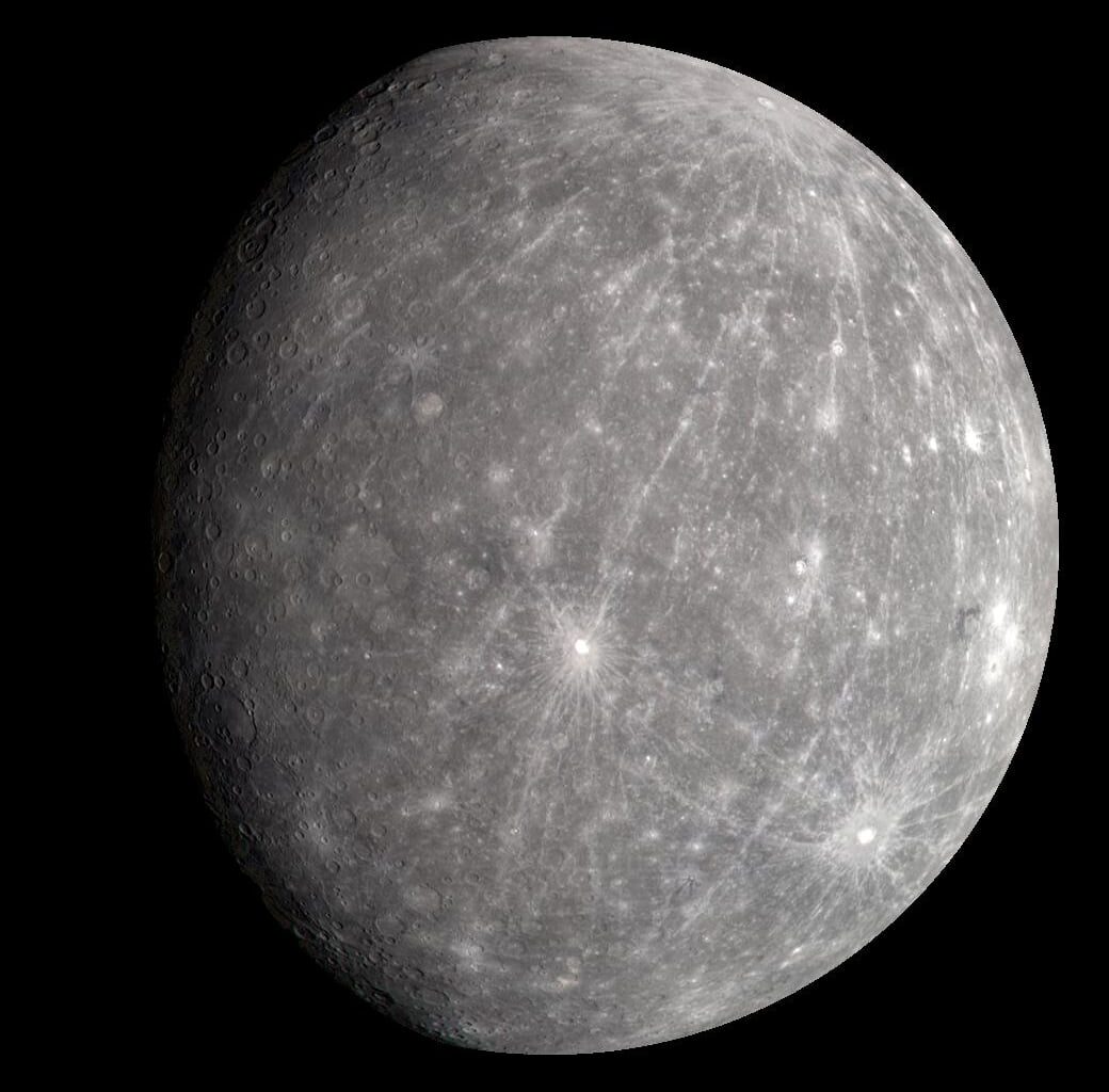 Mercury in true colour captured by Messenger in 2008 (Credit : NASA/John Hopkins University)
