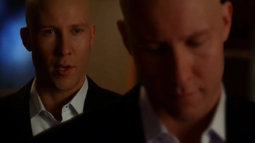 Michael Rosenbaum as Lex Luthor in Smallville episode Onyx (Season 4, Episode 17)