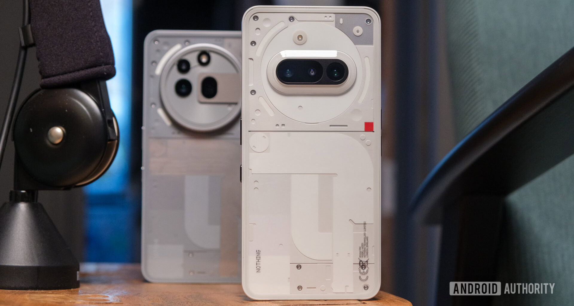 Nothing Phone 3a in front of 3a Pro