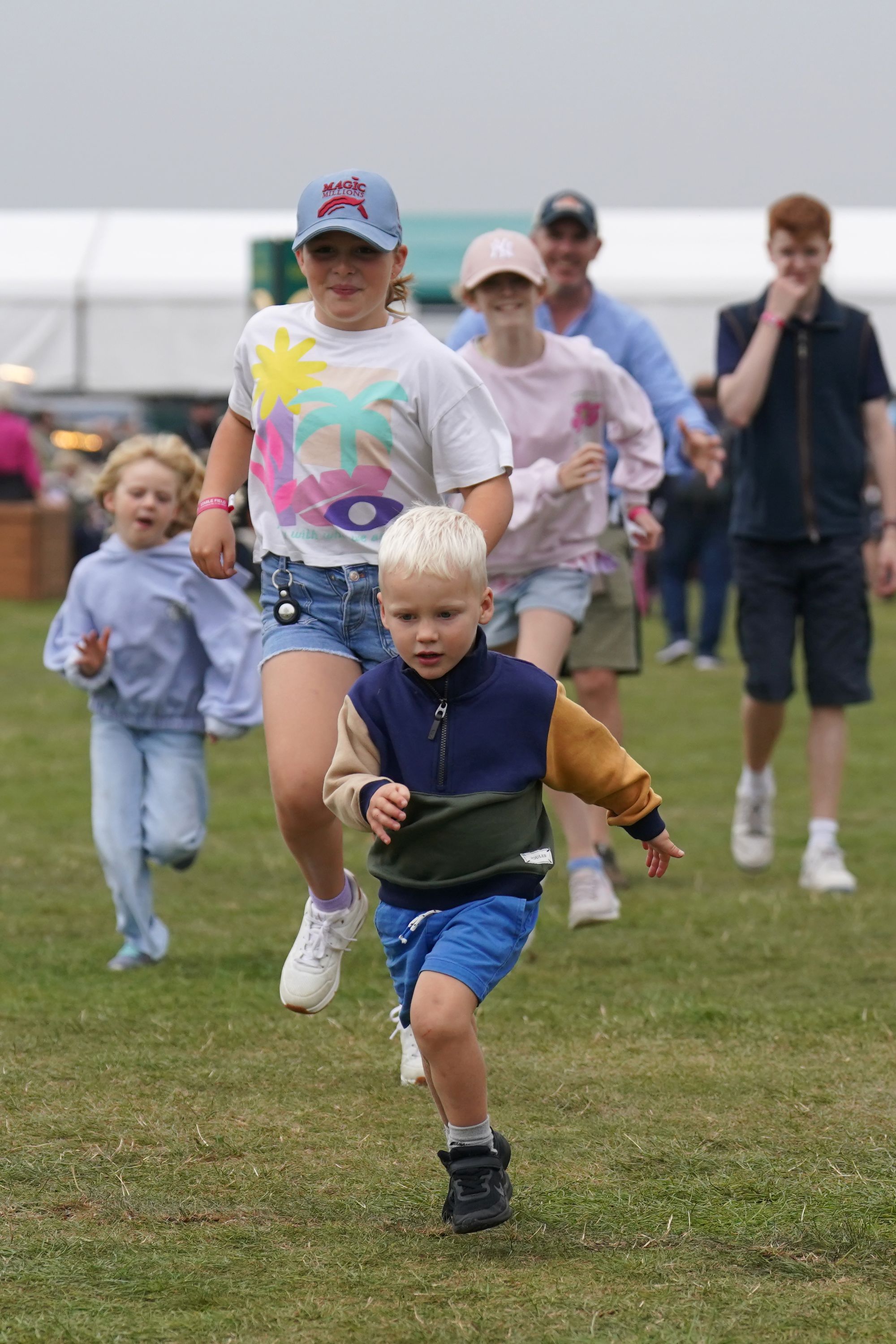 Mike and Zara Tindall use an AirTag on their daughter Mia (second left), now 11