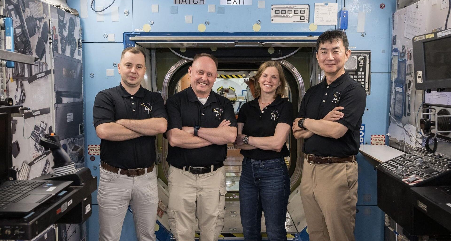 NASA's Crew-11 astronauts posing for a photo.
