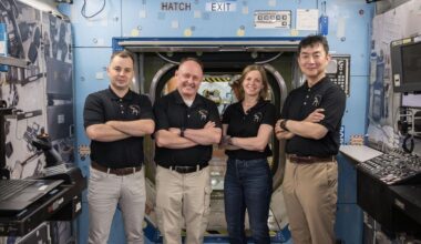 NASA's Crew-11 astronauts posing for a photo.