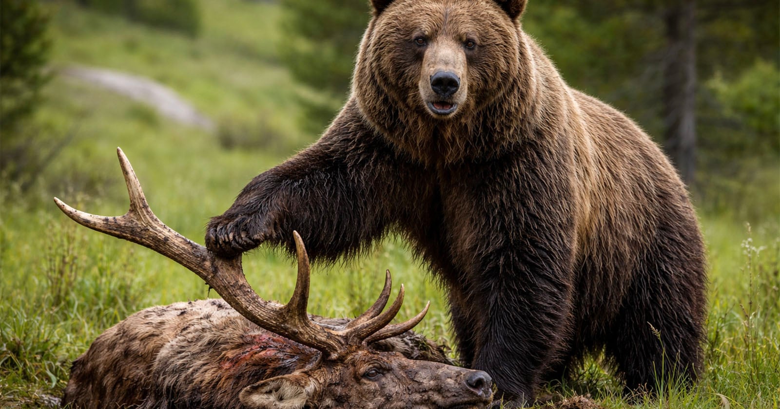 Wildlife Magazine Comes Close to Publishing AI Image of Bear and Elk