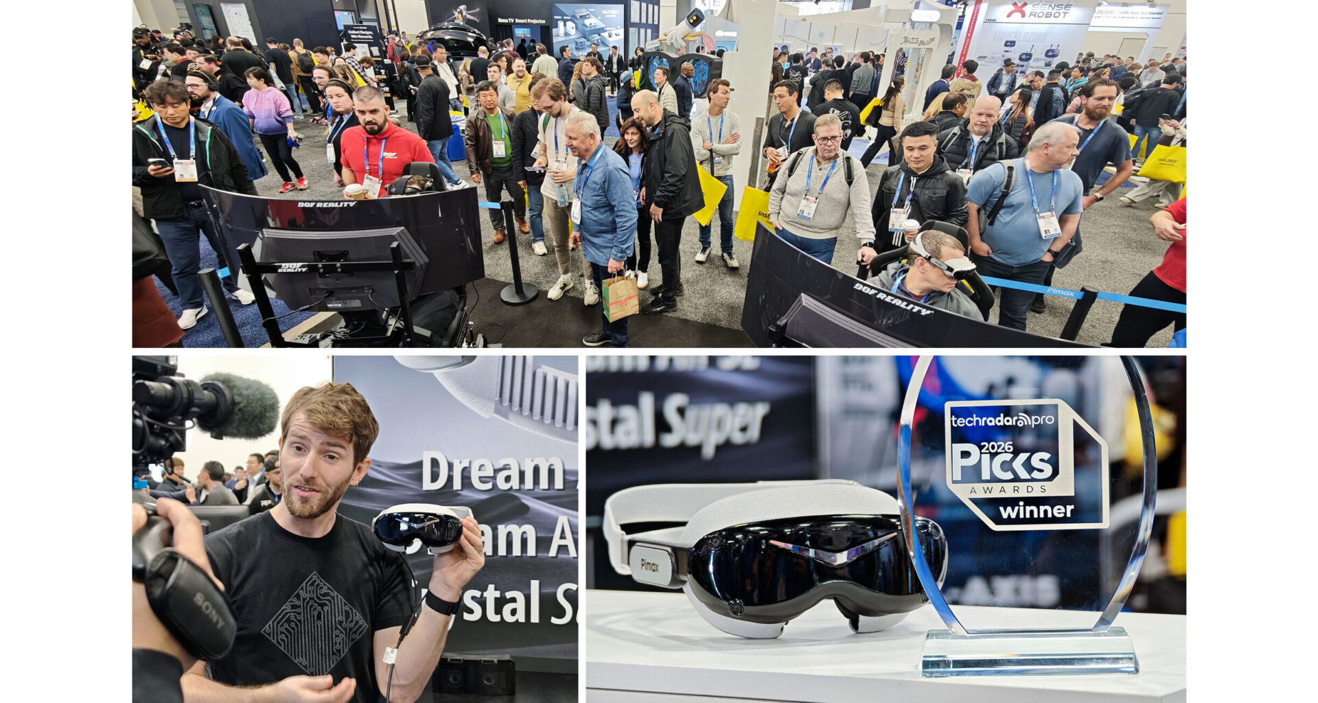 Pimax Next-Gen Micro-OLED VR Headsets Debut on the World Stage at CES 2026