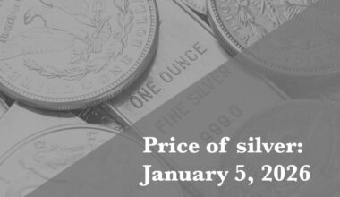 Current price of silver as of Monday, January 5, 2026