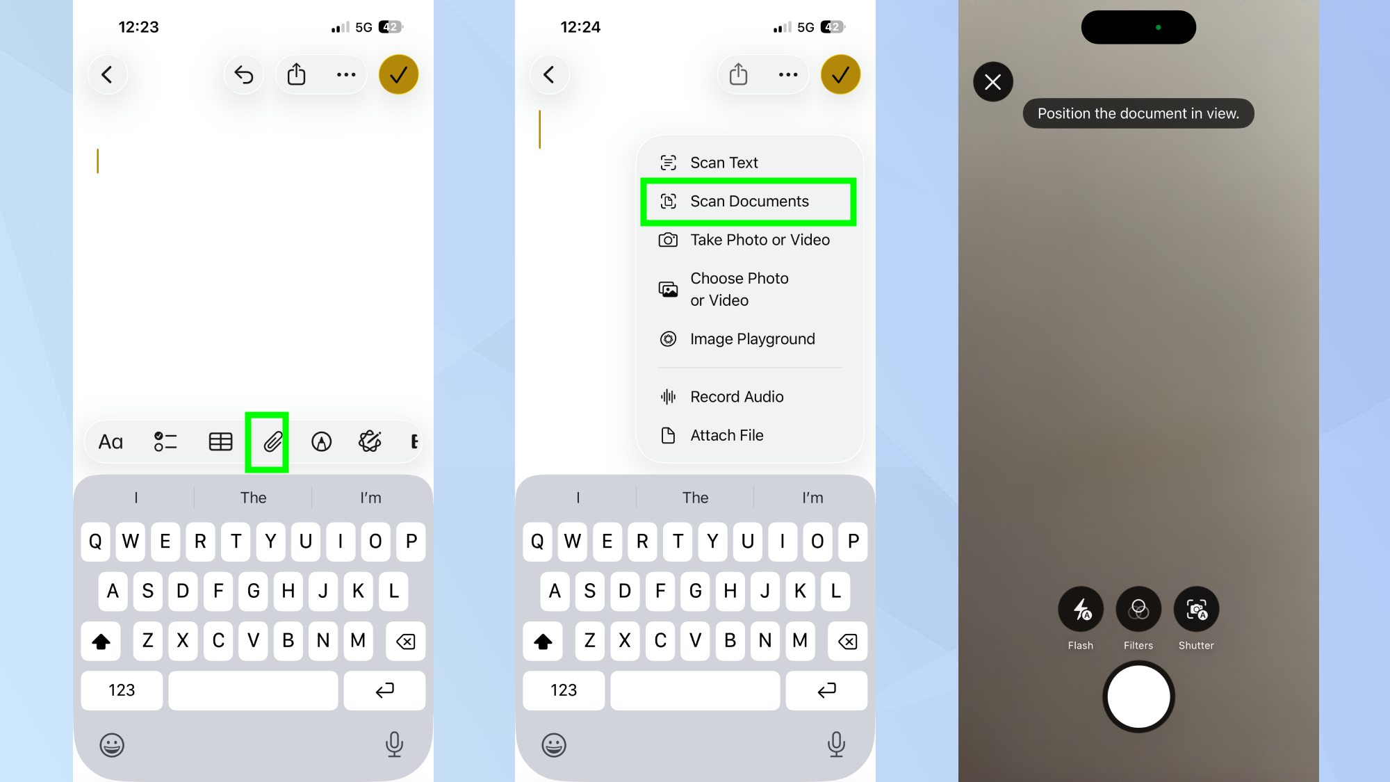 How to scan documents on Notes on your iPhone