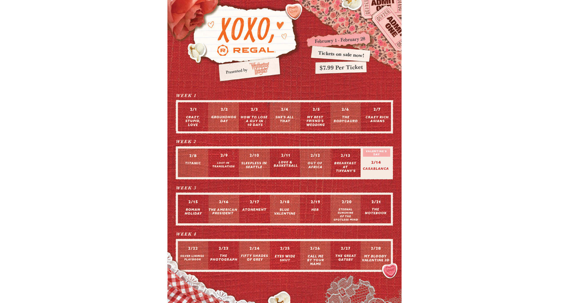 "XOXO, Regal" Delivers a Month-Long Love Letter to Moviegoers in February