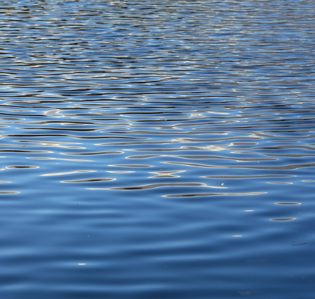Light playing on water