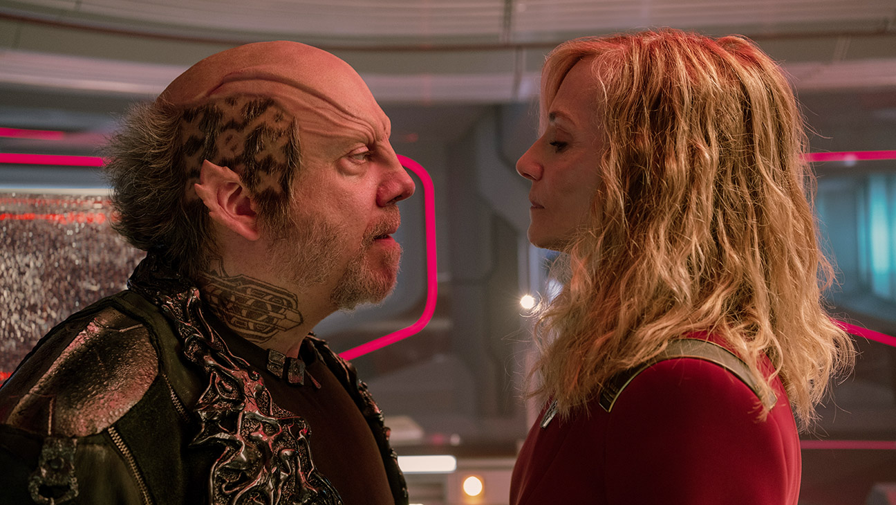 Paul Giamatti and Holly Hunter in 'Star Trek: Starfleet Academy'