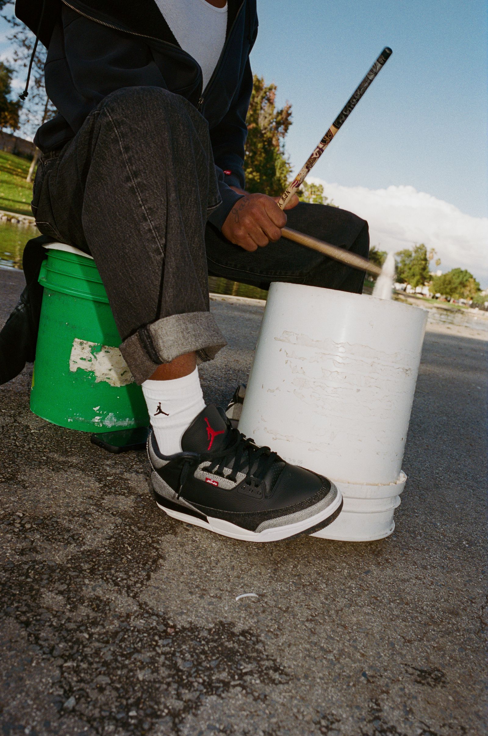 Image may contain Clothing Footwear Shoe Sneaker Person and Teen