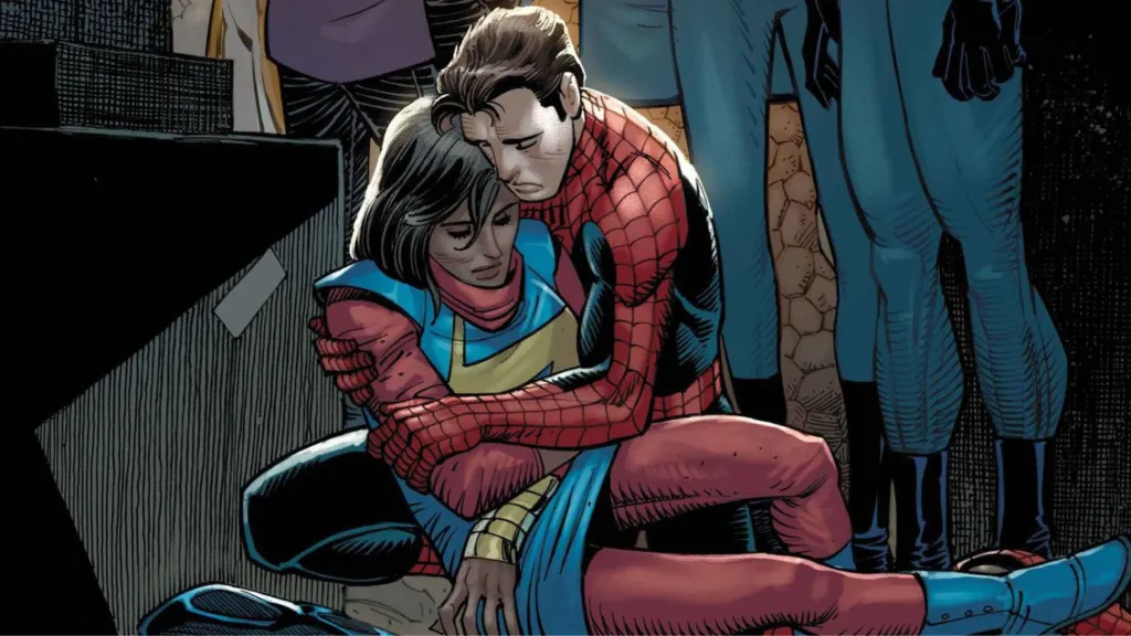 Spider-Man and Kamala Khan in Marvel Comics