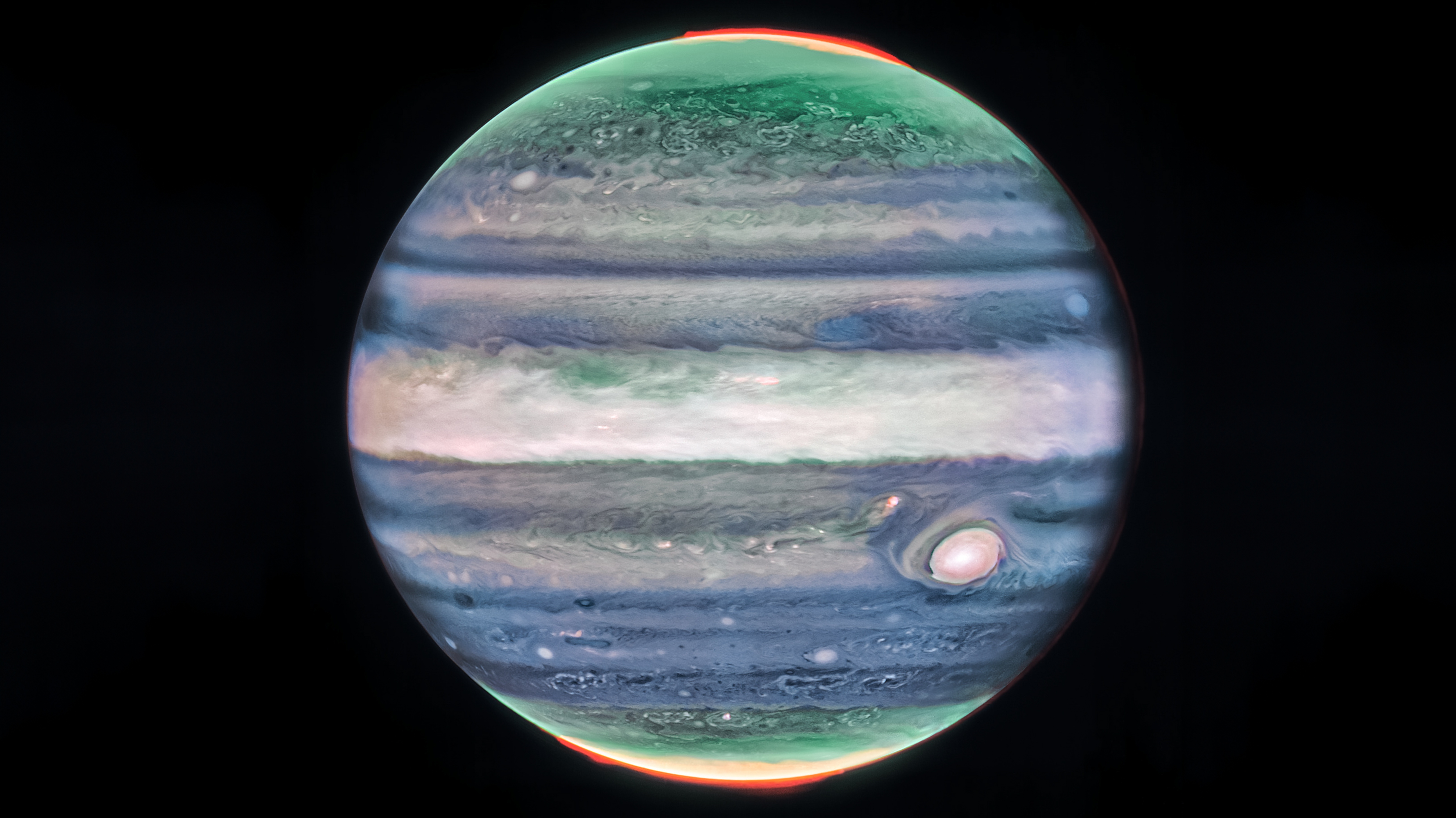 Jupiter. (Image credit: NASA, ESA, CSA, STScI, Ricardo Hueso (UPV), Imke de Pater (UC Berkeley), Thierry Fouchet (Observatory of Paris), Leigh Fletcher (University of Leicester), Michael Wong (UC Berkeley), Joseph DePasquale (STScI))