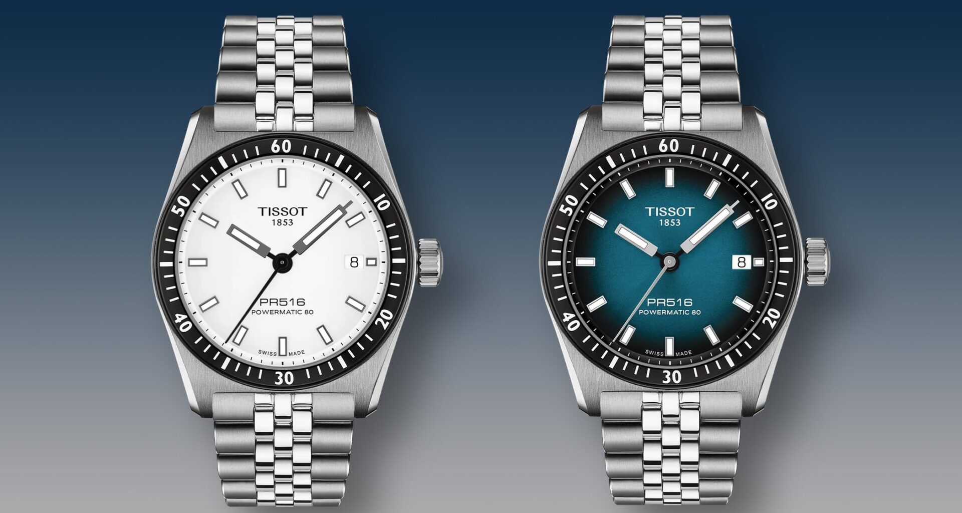 Tissot Adds Two Fresh New Colours to its PR516 38mm Powermatic 80