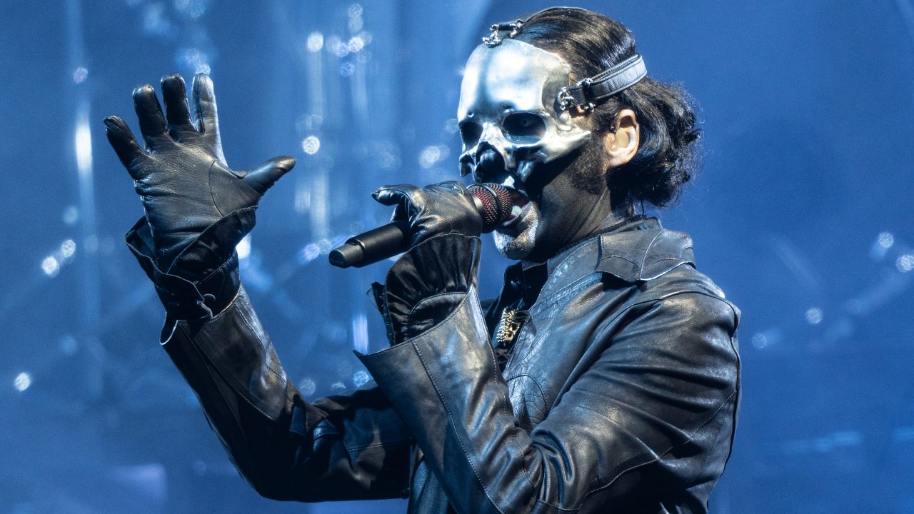 Tobias Forge performing onstage with Ghost in 2025