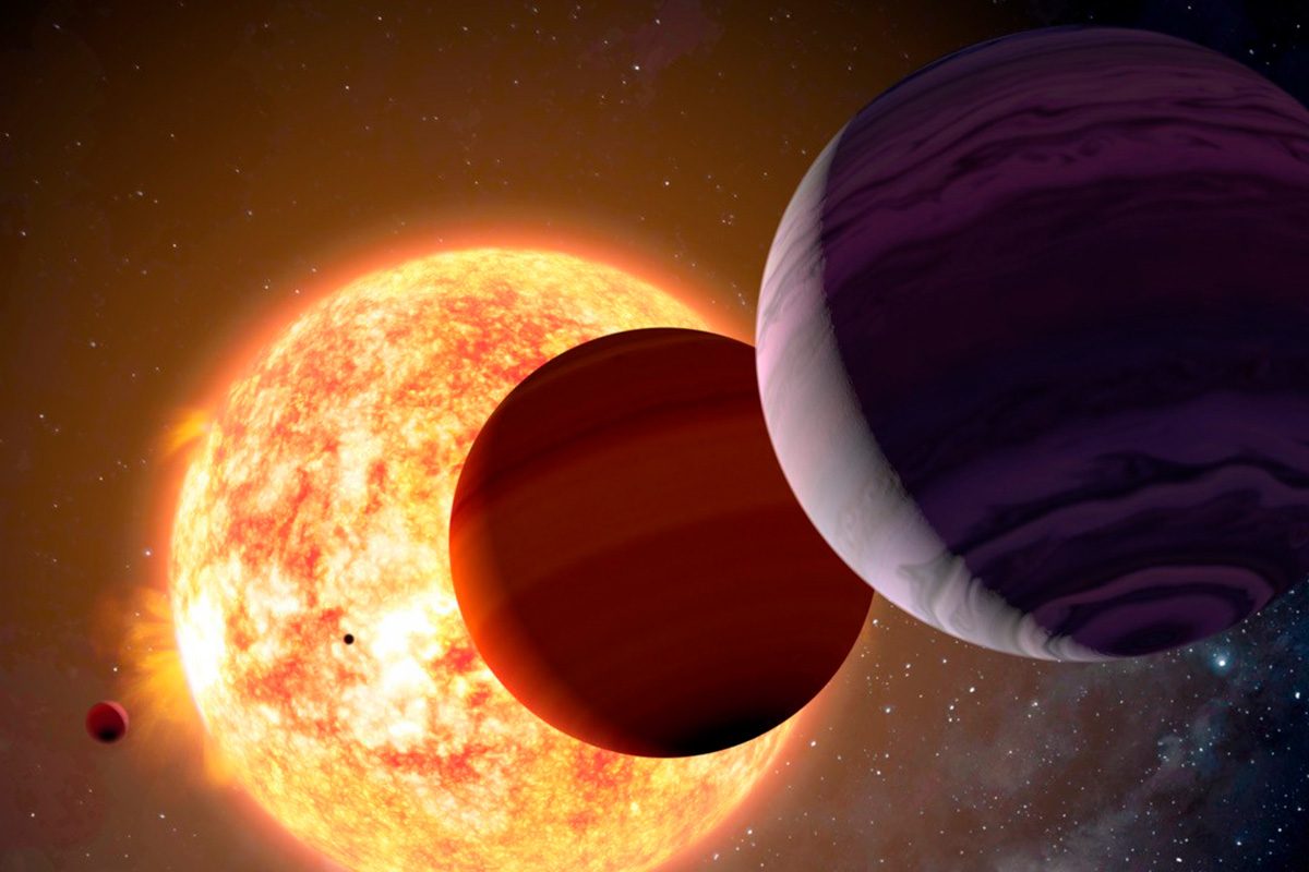 Four planets around a star