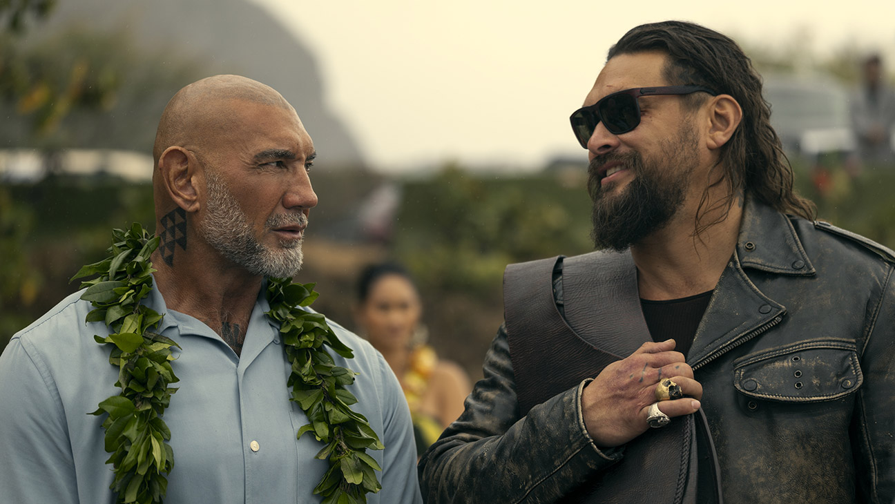 Jason Mamoa Dave Bautista in The Wrecking Crew