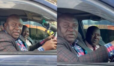 Collage photo of Peter Orero and his driver George Oduor.