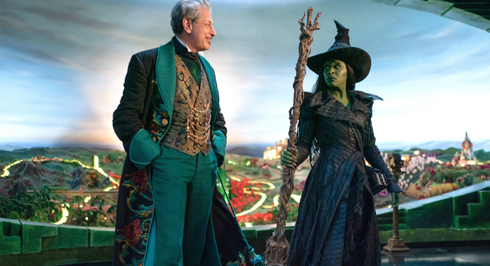 Jeff Goldblum and Cynthia Erivo in Wicked: For Good (2025)