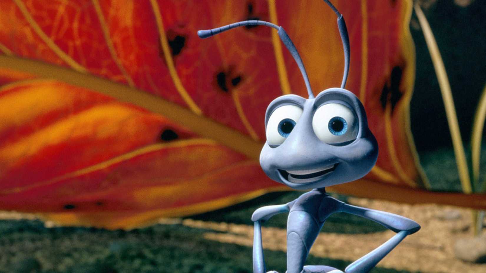 Flik smiles at the camera in A Bug's Life