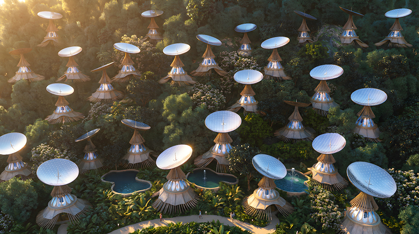 fiji living system proposal uses kinetic concave mirrors for energy and water autonomy