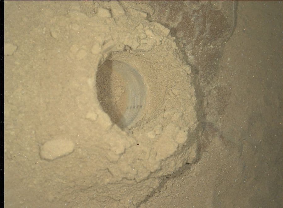 A “mahli After Dark” Image Of The Nevado Sajama Drill Hole
