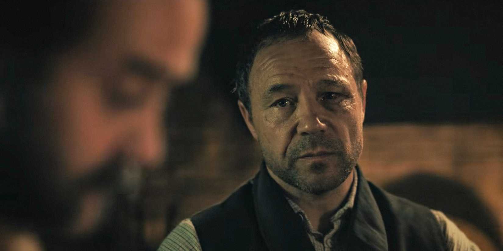 Sugar Goodson (Stephen Graham) with a disappointed look in A Thousand Blows Season 1 Ep 6