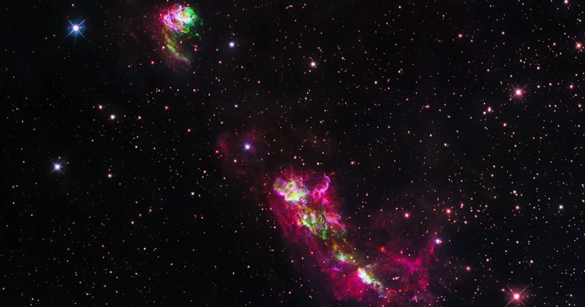 Hubble Space Telescope captures powerful stellar explosion lighting up nearby clouds