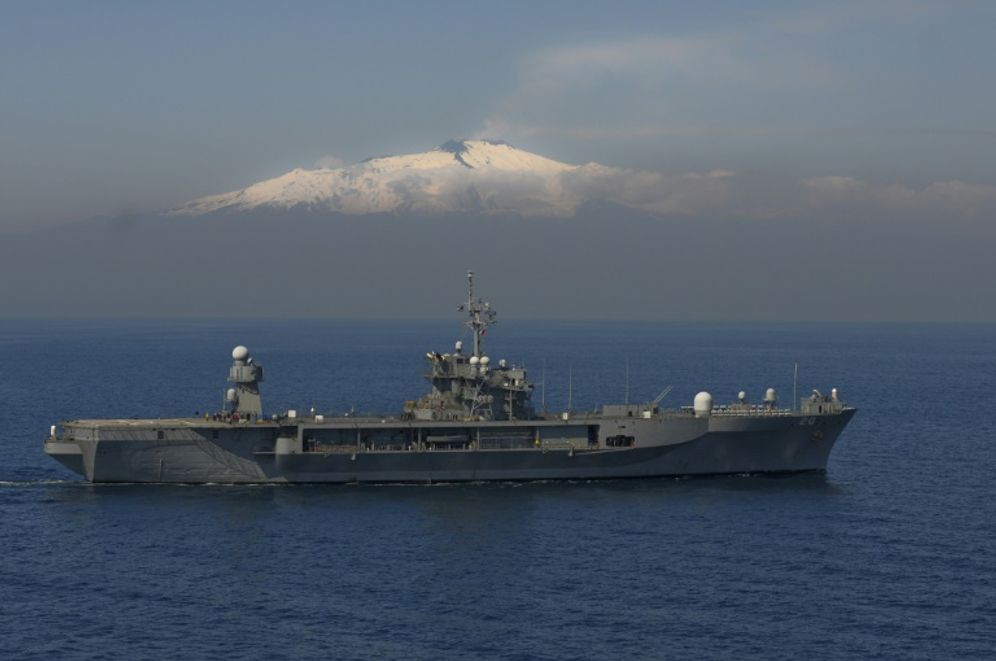 The USS Mount Whitney is the flagship of the U.S. 6th Fleet 