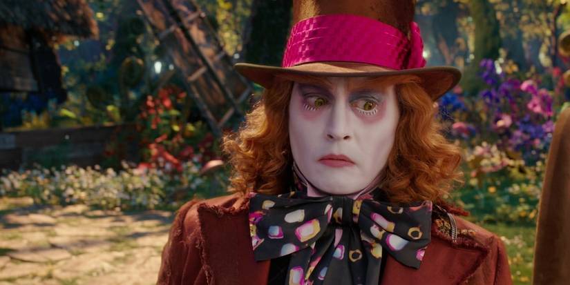 Mad Hatter, played by Johnny Depp, looks confused in 'Alice Through the Looking Glass'.