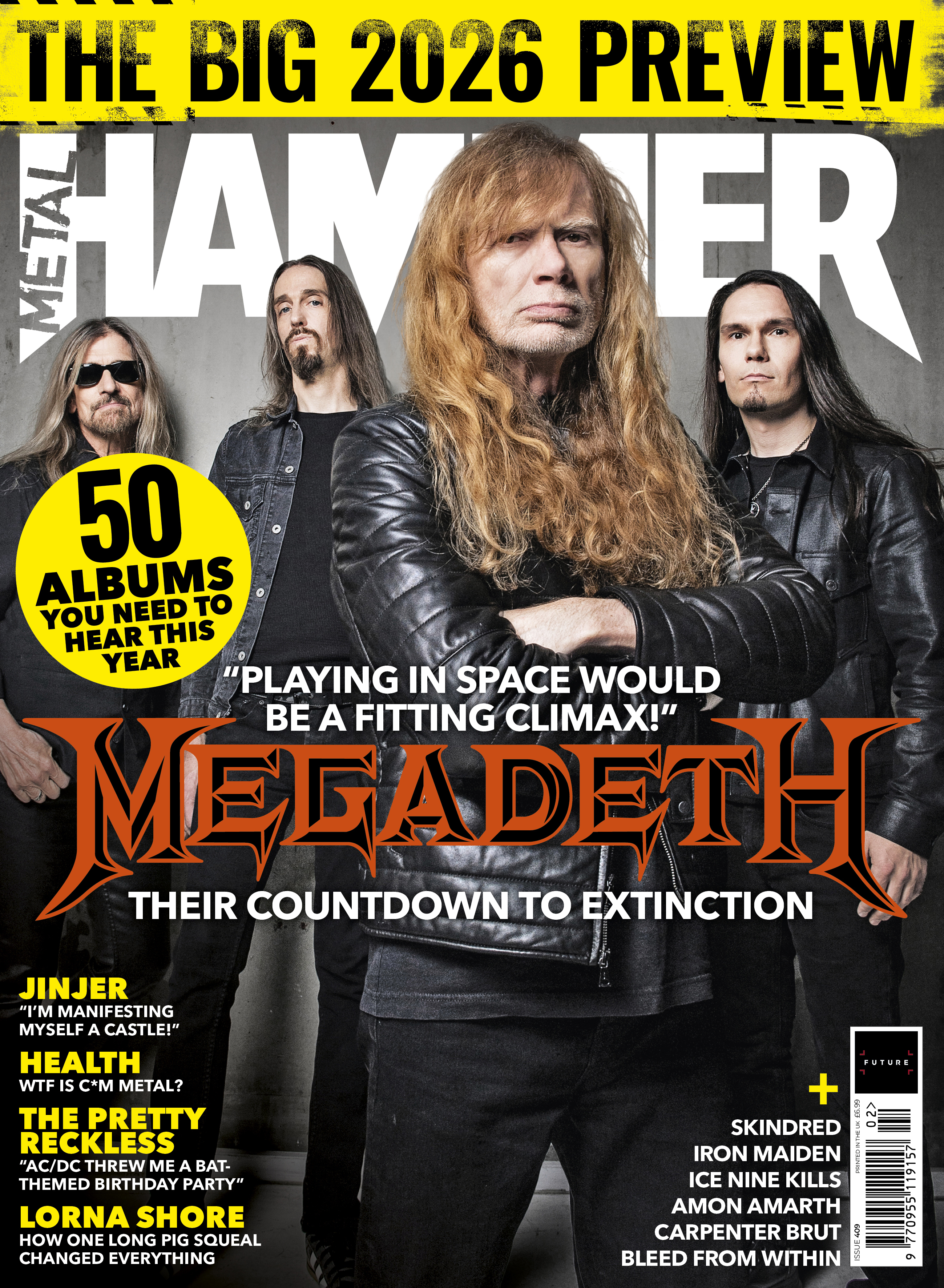 Metal Hammer's new issue with Megadeth on the cover