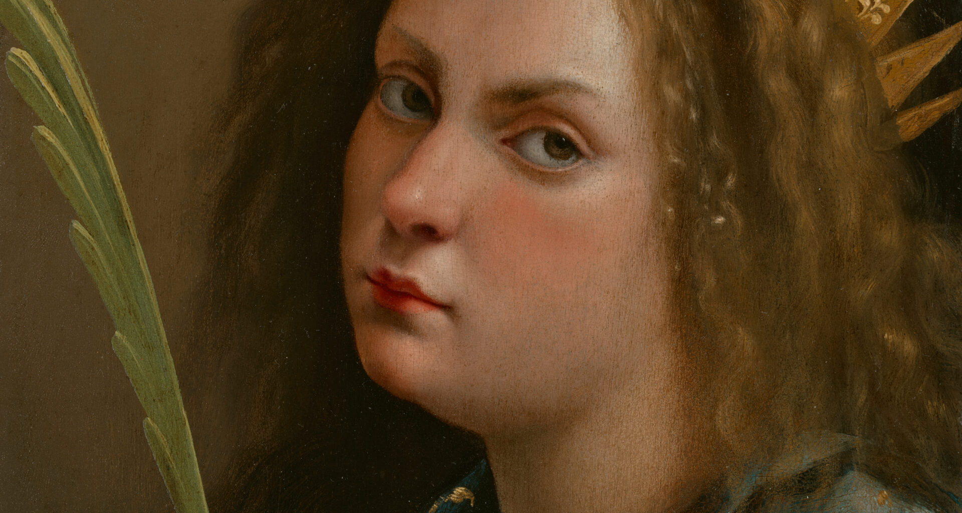 In an early, rare self-portrait, Artemisia Gentileschi appears as one of history's most courageous women