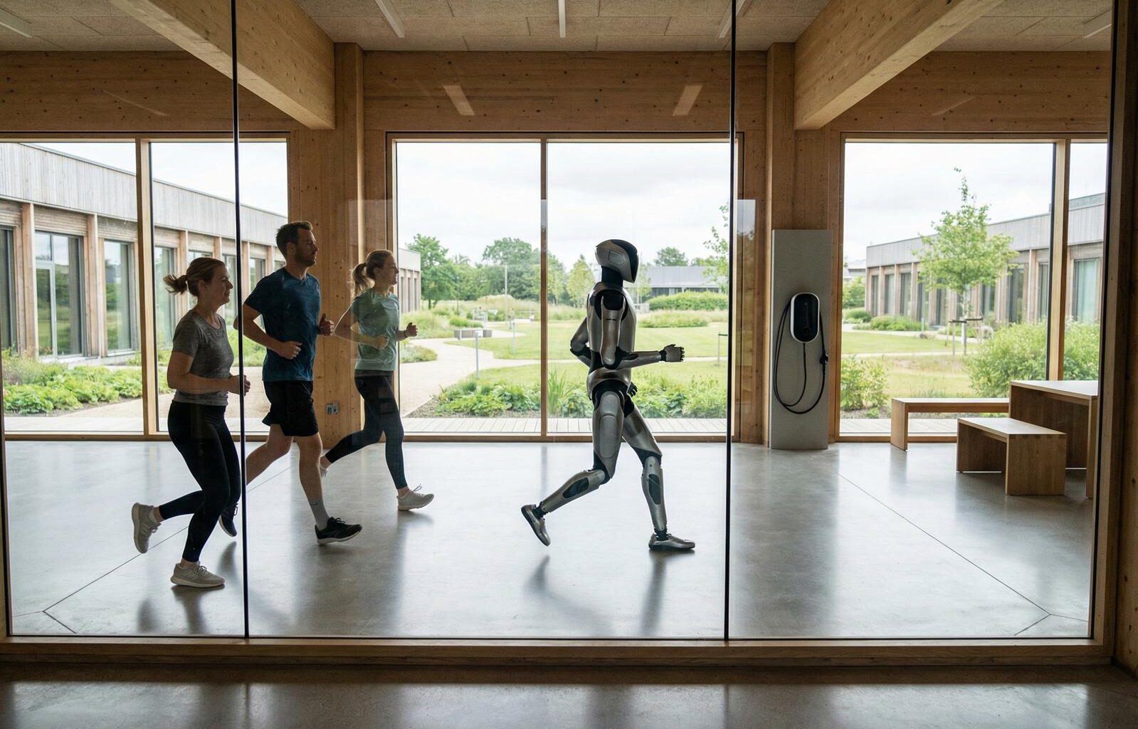 At Figure AI, Employees Now Run Alongside Their Humanoid Robot