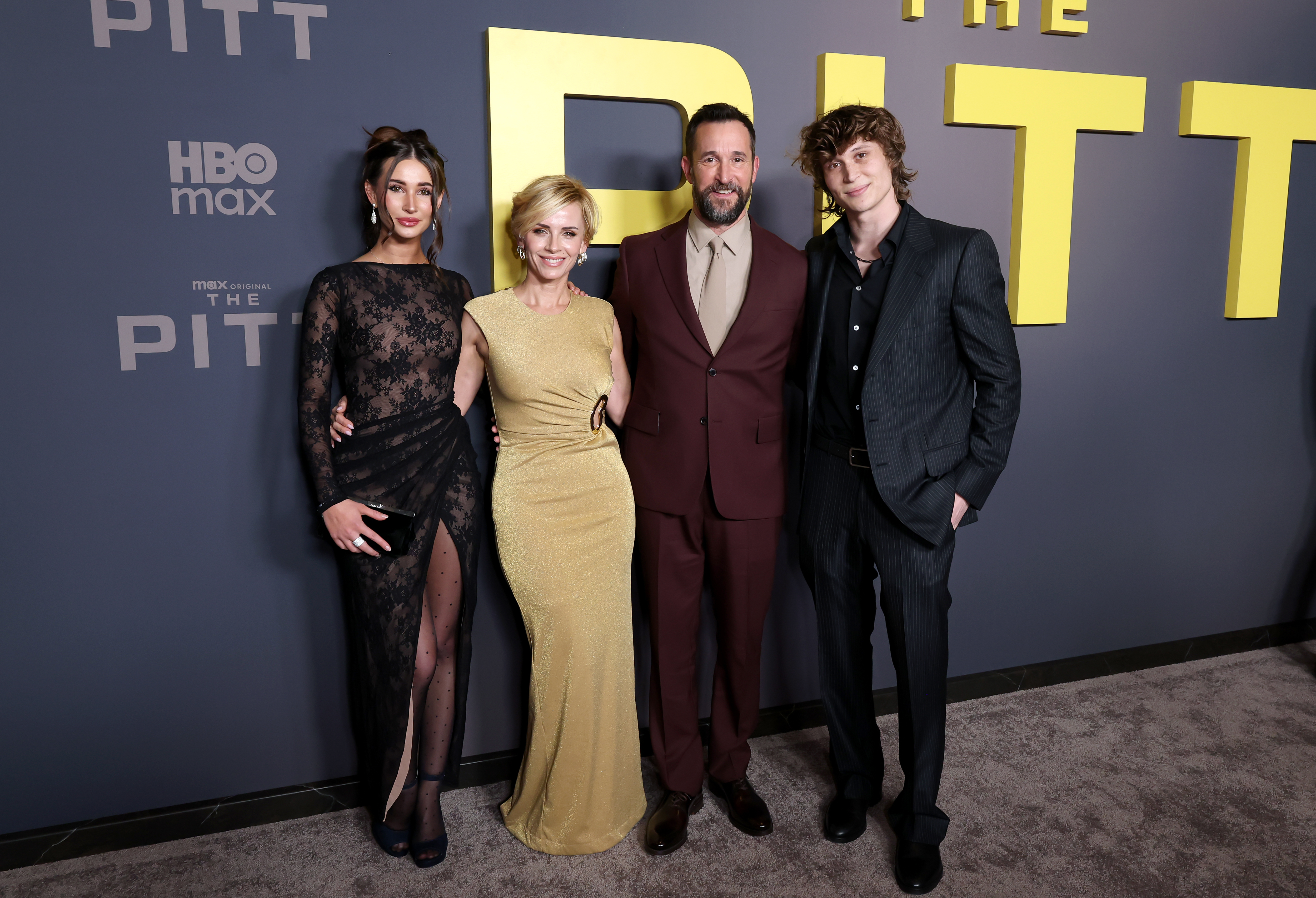 Noah Wyle takes his family to "The Pitt" season 2 premiere in Los Angeles.