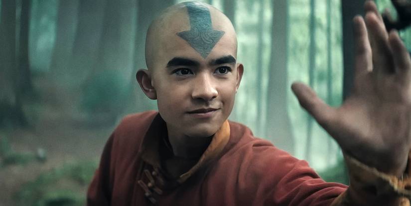Gordon Cormier as Aang in Netflix's Avatar: The Last Airbender