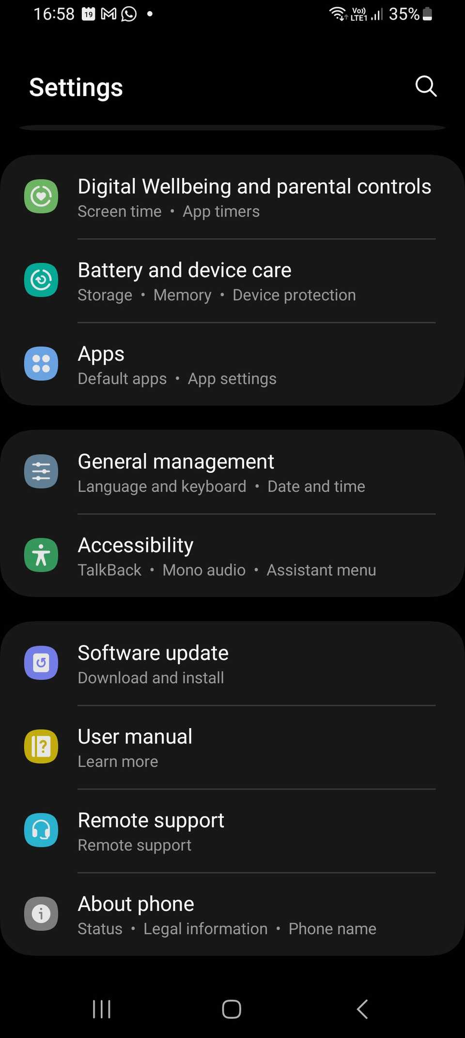 Battery Settings Samsung