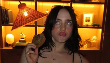 Billie Eilish Puts Her Curves on Display in a Plunging Polka Dot Top