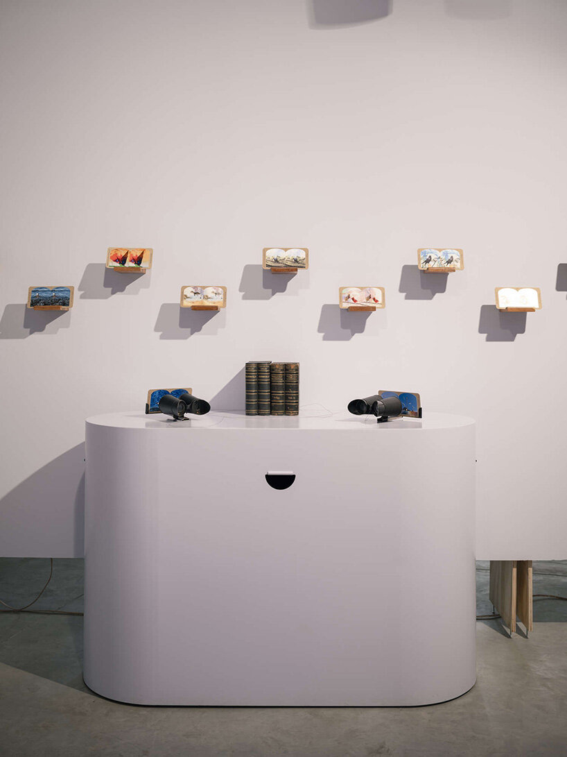 BUREAU assembles fragments of iconic institutions into scenography for garagem sul, lisbon